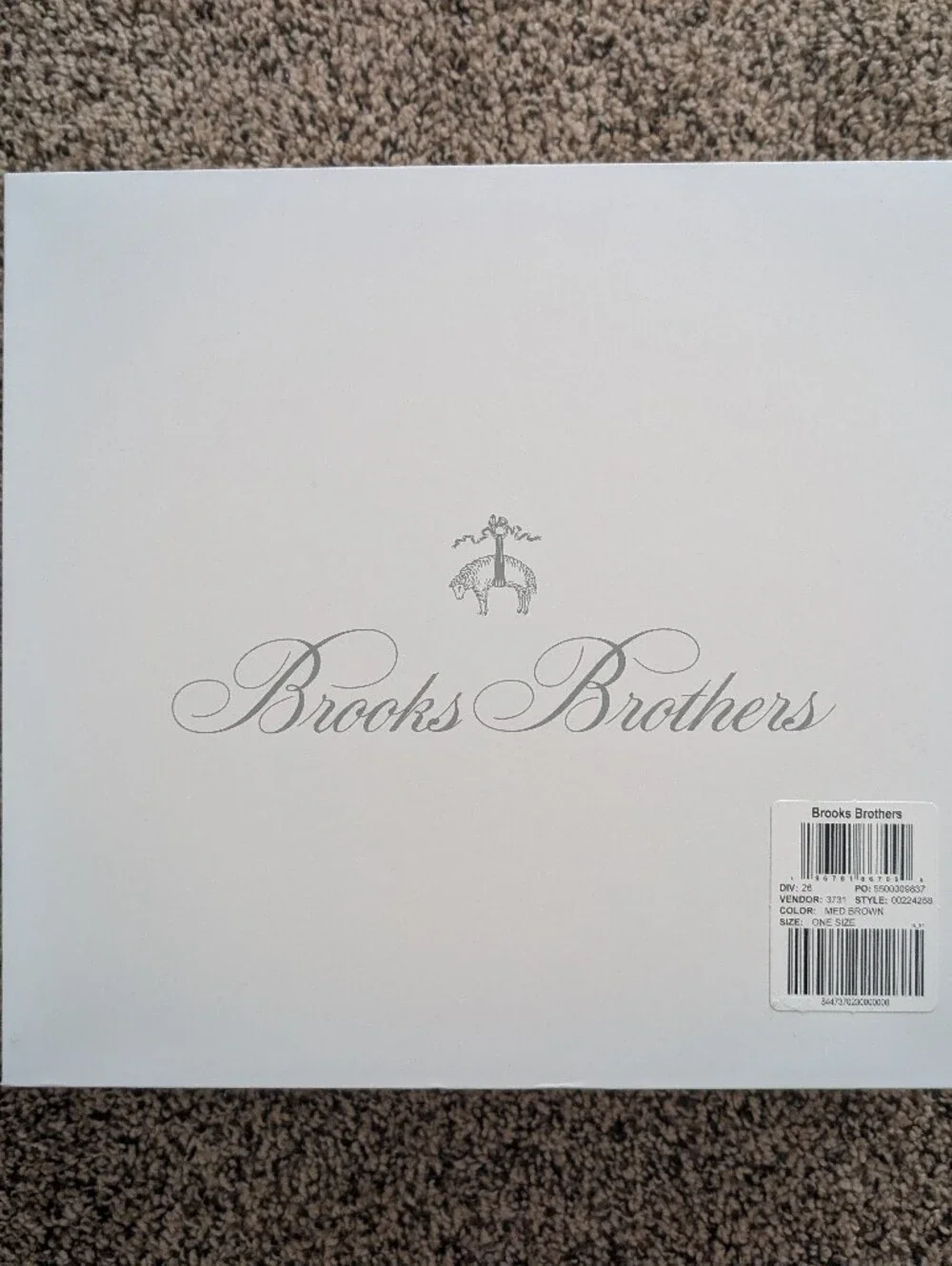 Brooks Brothers Scarf Set In Brown
